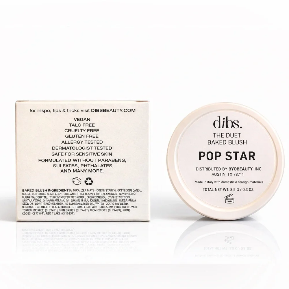 Dibs - The Duet Baked Blush in Pop Star
